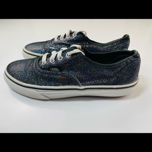 Vans Off The Wall Holographic Glitter Shimmer Sparkly Big Kids Shoe Size 3.5.